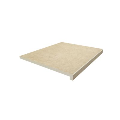 Image Displaying 600x500 Florence Beige Step with a 40mm Downstand Edge