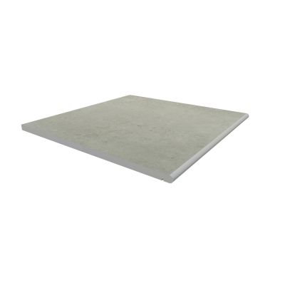 Image Displaying 600x600 Light Grey Step with a 20mm Bullnose Edge