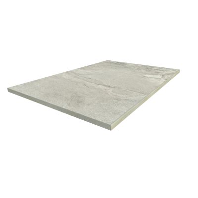 Image Displaying 900x600 Marble Grey Step with a 5mm Pencil Round Edge