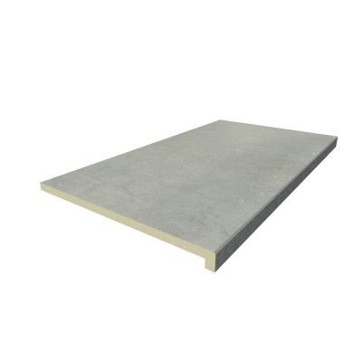 Image Displaying 900x500 Polished Concrete Step with a 40mm Downstand Edge