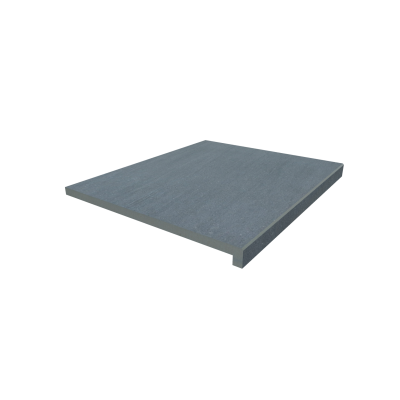 Image Displaying 600x500 Trendy Black Step with a 40mm Downstand Edge