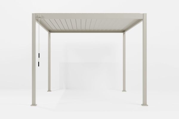 Proteus Pebble Grey 3x3 Aluminium Pergola