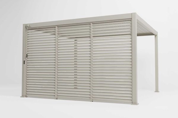 Proteus Pebble Grey Louvre Side Panel (for 3x4 model only)