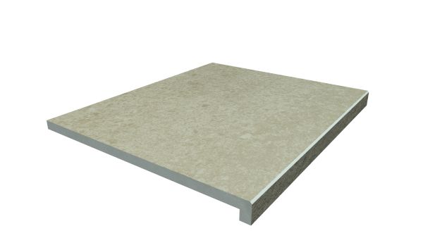 Image Displaying 600x500 Cream Step with a 40mm Downstand Edge