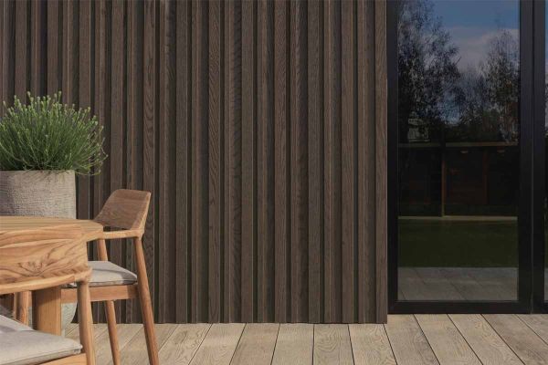 Ebony Grey Board & Batten Millboard Cladding