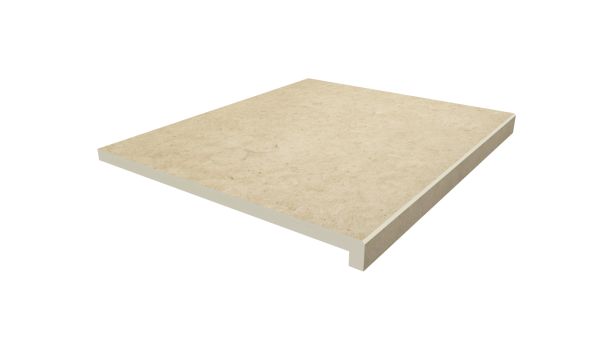 Image Displaying 600x500 Florence Beige Step with a 40mm Downstand Edge