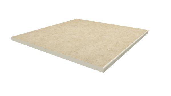 Image Displaying 600x600 Florence Beige Step with a 5mm Pencil Round Edge