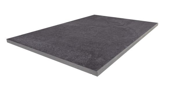 Image Displaying 900x600 Trendy Black Step with a 5mm Pencil Round Edge