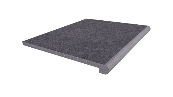 Image Displaying 600x560 Florence Dark Step with a 36mm Bullnose Edge