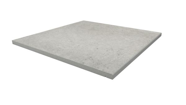 Image Displaying 600x600 Florence Grey Step with a 5mm Pencil Round Edge