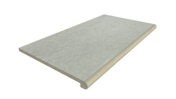 Image Displaying 900x560 Frosty Grey Step with a 36mm Bullnose Edge