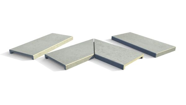 Image Displaying Frosty Grey Coping Collection