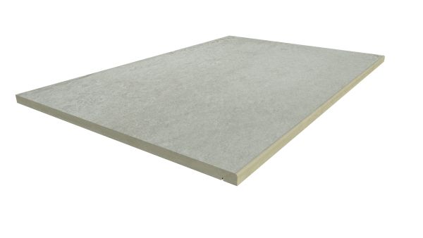 Image Displaying 900x600 Frosty Grey Step with a 5mm Pencil Round Edge