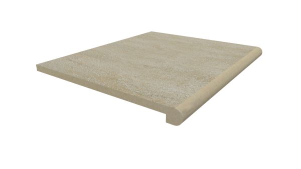 Image Displaying 600x560 Golden Stone Step with a 36mm Bullnose Edge