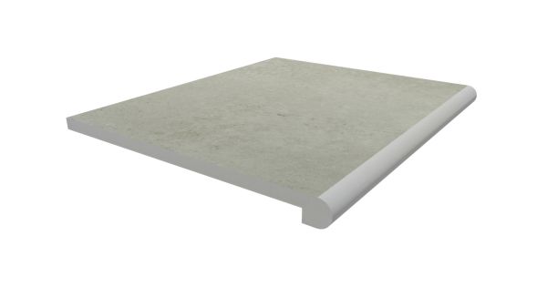 Image Displaying 600x560 Light Grey Step with a 36mm Bullnose Edge