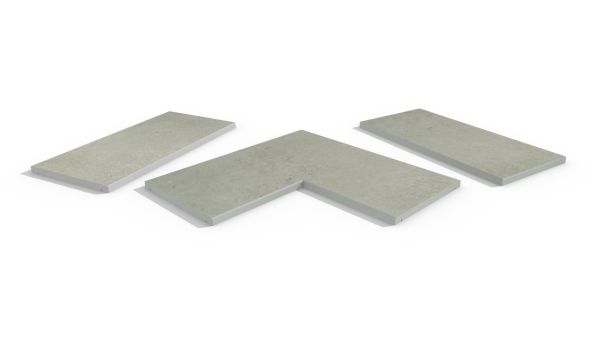 Image Displaying Light Grey Coping Collection