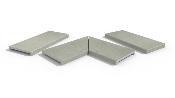 Image Displaying Light Grey Coping Collection