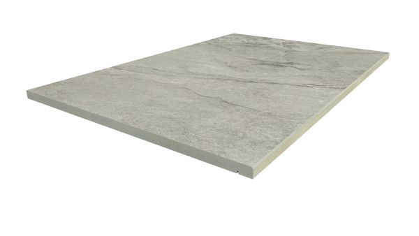 Image Displaying 900x600 Marble Grey Step with a 5mm Chamfer Edge