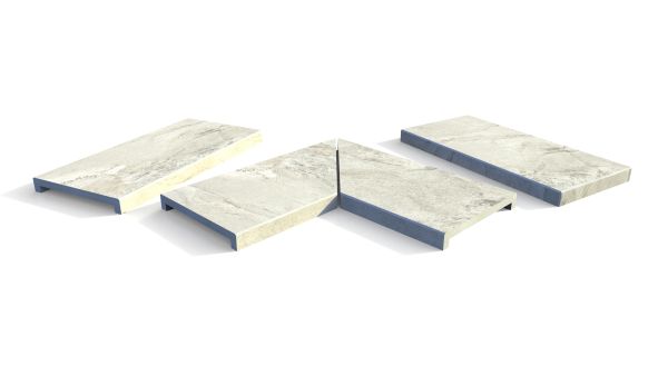 Image Displaying Marble Grey Coping Collection