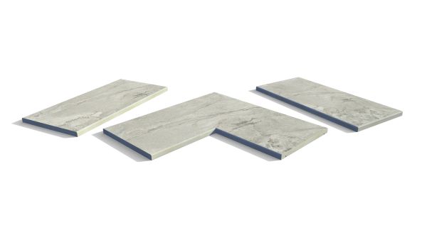 Image Displaying Marble Grey Coping Collection