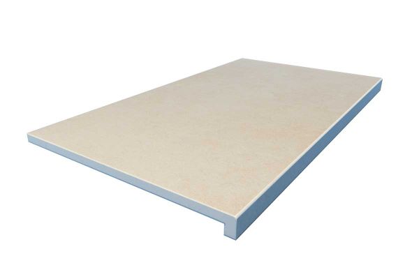 Mint Porcelain 40mm Downstand Step