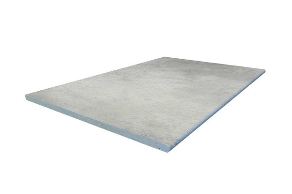 Rendered image of Venetian Grey porcelain step, with drip-line and moulded bullnose edge profile. Free UK delivery available.***
