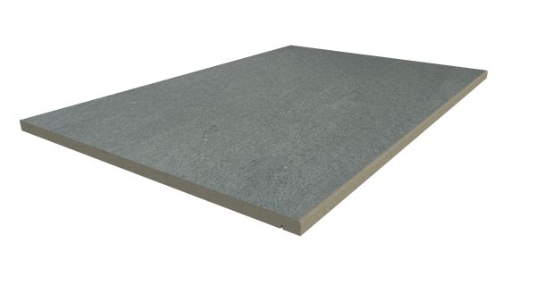 Image Displaying 900x600 Platinum Grey Step with a 5mm Pencil Round Edge