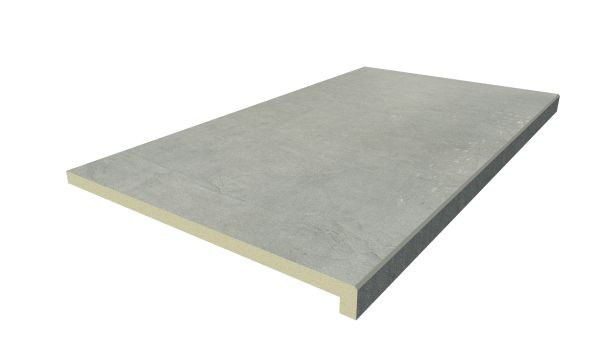 Image Displaying 900x500 Polished Concrete Step with a 40mm Downstand Edge