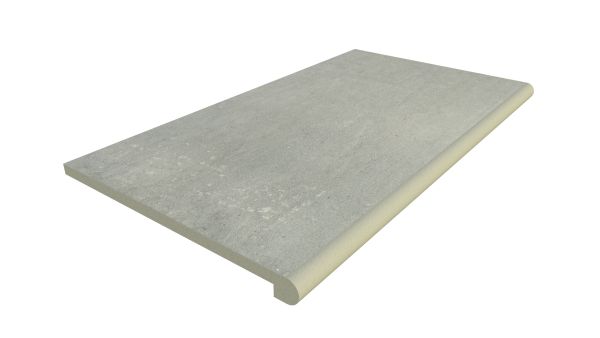 Image Displaying 900x560 Platinum Grey Step with a 36mm Bullnose Edge