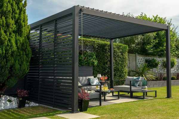 Proteus Slate Grey Louvre Side Panel (for 3x4 model only)
