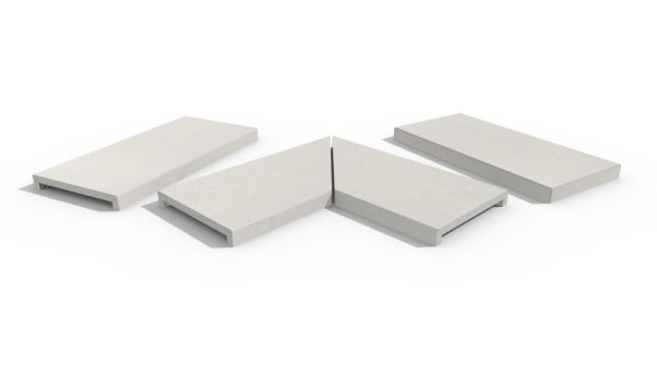 Image Displaying Sandy White Coping Collection