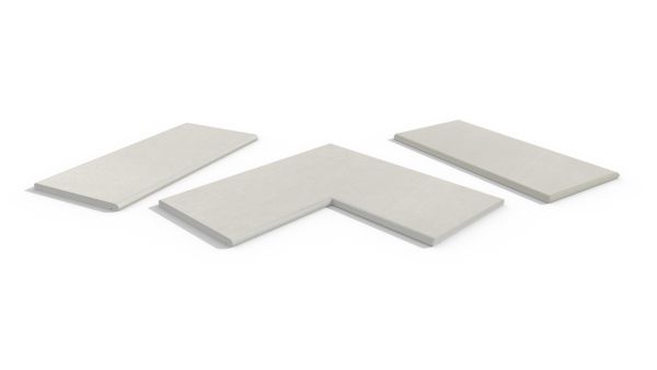 Image Displaying Sandy White Coping Collection