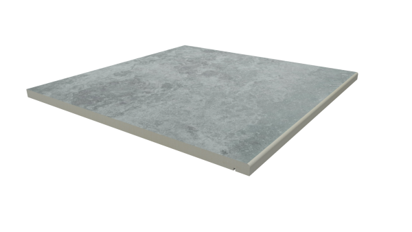 Image Displaying 600x600 Silver Contro Step with a 5mm Pencil Round Edge