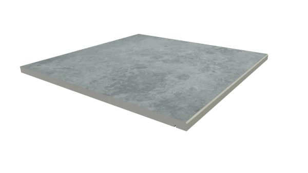 Image Displaying 600x600 Silver Contro Step with a 5mm Chamfer Edge