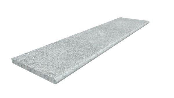 Image Displaying Silver Grey Step Tread 2000x500x40mm with a Long Edge Bullnose