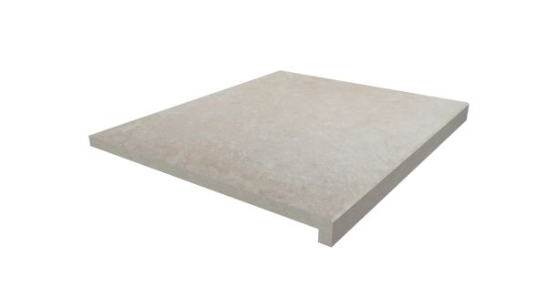 Image Displaying 600x500 Slab Khaki Step with a 40mm Downstand Edge