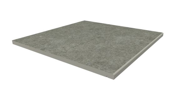 Image Displaying 600x600 Steel Grey Step with a 5mm Pencil Round Edge