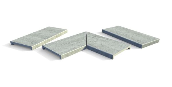 Image Displaying Travertine Dark Coping Collection