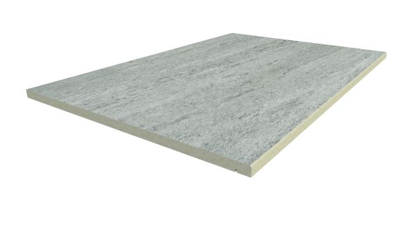 Image Displaying 900x600 Travertine Dark Step with a 5mm Chamfer Edge