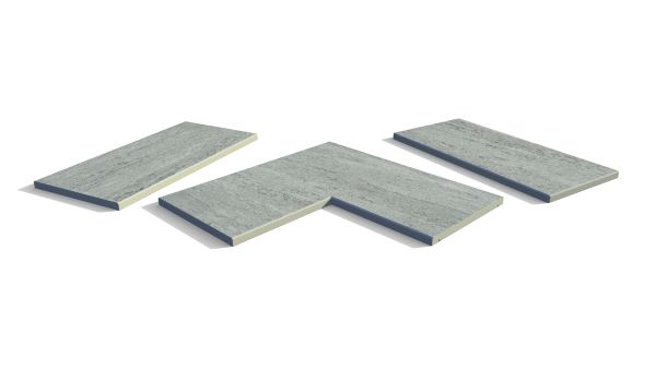 Image Displaying Travertine Dark Coping Collection