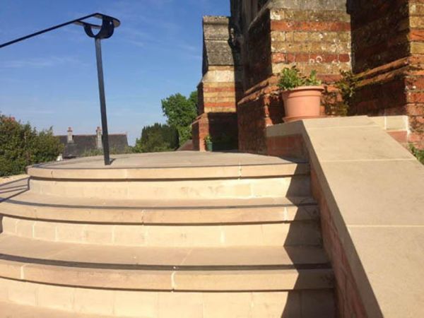 Bespoke Curved Stone Steps