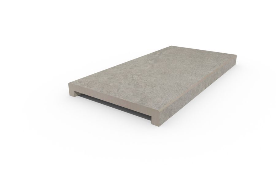 Astor Grey 40mm downstand straight coping, part of our budget porcelain paving range, with free next-day delivery available.