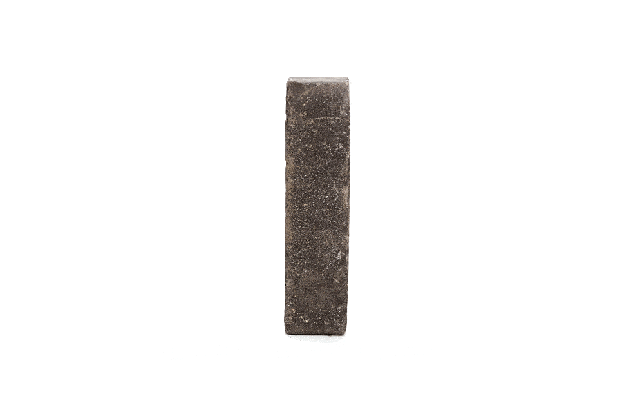 Single Silver Grey Multi clay brick paver standing upright and revolving to show texture. Free UK delivery available.