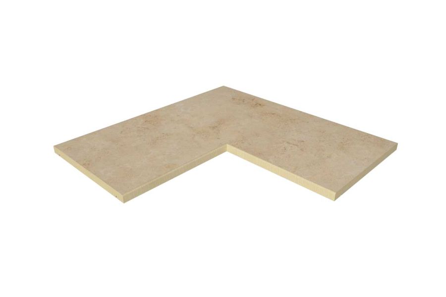 Jura Beige corner coping with 5mm pencil round edge profile, with 10-year guarantee and free next-day delivery available.