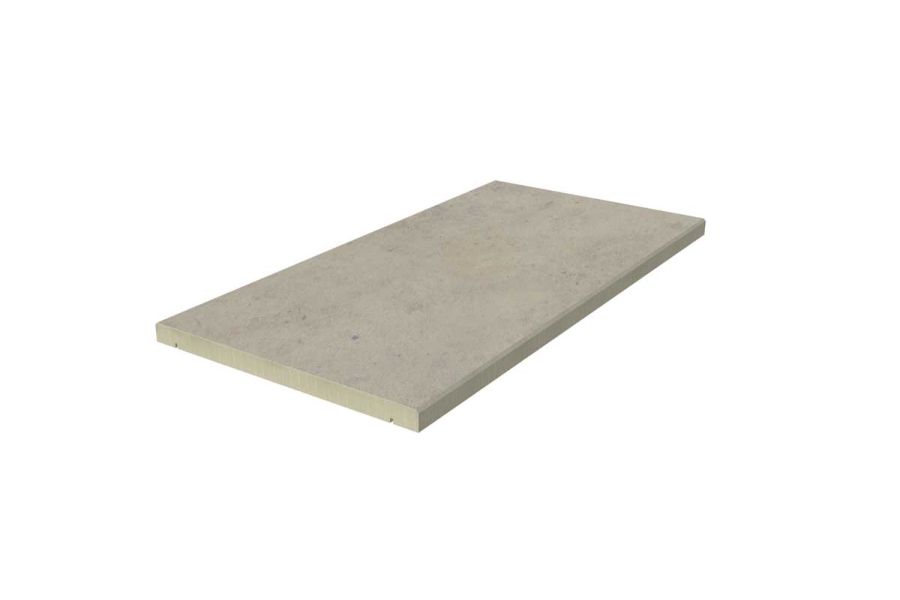 Jura Grey end coping stone with 5mm chamfer on three edges, with 10-year guarantee and free next day delivery available.