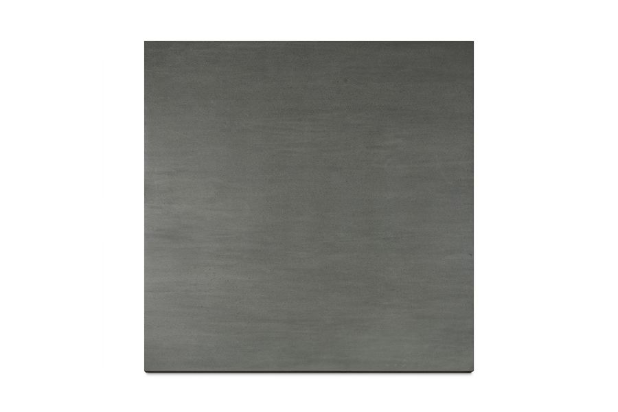 Individual 1200x1200 Sidewalk porcelain tile showing the consistent dark grey colour of the material.