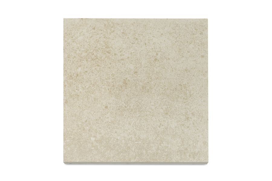 Close up colour swatch image of a single 600x600 Cream porcelain slab that is consistent in colour and texture throughout.