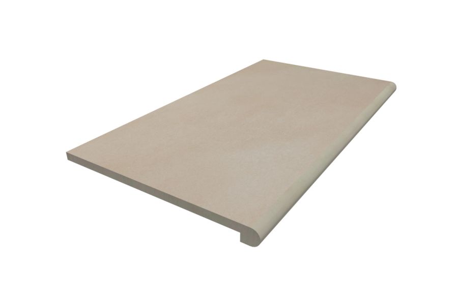 900x500mm Venetian Beige porcelain 40mm bullnose step tread, with 10-year guarantee, and free next-day delivery available.