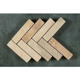 Tumbled Mint Stone Pavers - 200x50x40mm Sample