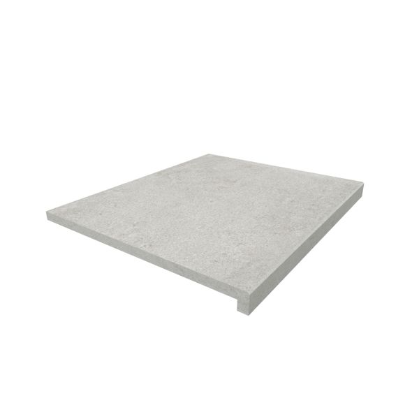 Image Displaying 600x500 Silver Grey Step with a 40mm Downstand Edge